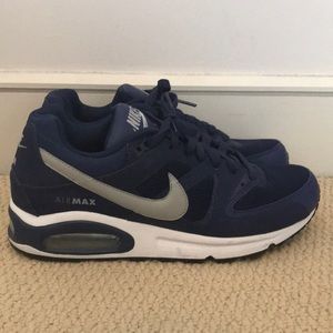 NIKE Air Max Navy Blue and Silver